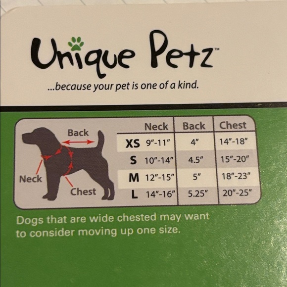 NWT dog patterned grey harness size L - Picture 2 of 2